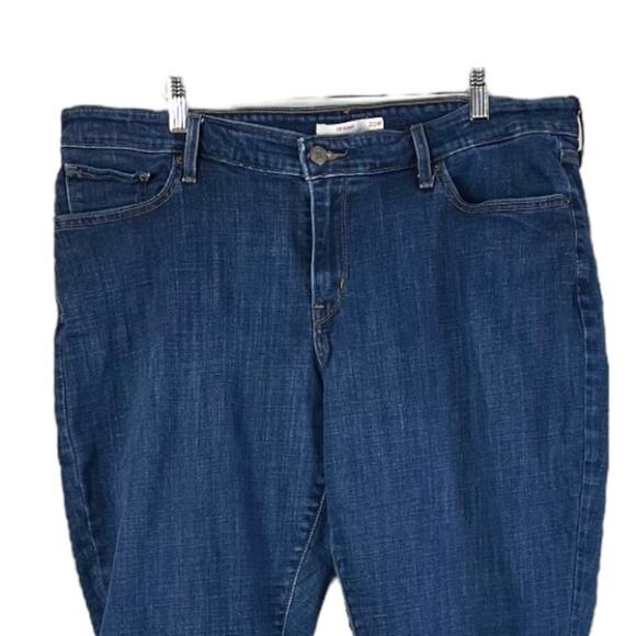 Levi’s Women's Jeans 711 Skinny Ankle Raw Released Hem Mid Rise Plus Size 20W - Picture 3 of 9